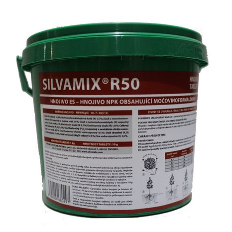 Tabletové hnojivo pre ihličnany a konifery SILVAMIX R50, tablety