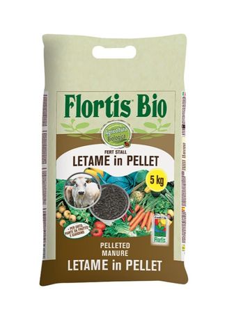 Kravský a konský granulovaný hnoj 5 kg (Flortis)