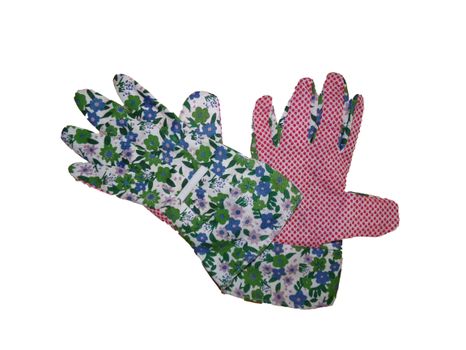 Rukavice textílne AVOCET kvetinové - dámske